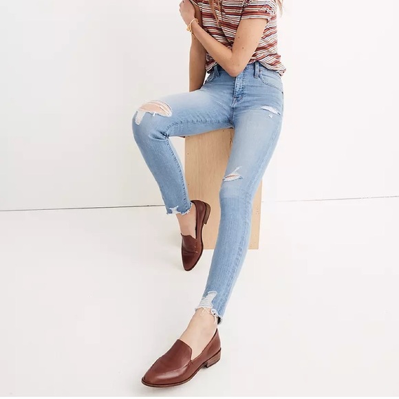 Madewell Denim - Madewell high rise distressed hem
